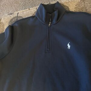 NWOT Polo Men’s Small Navy Half Zip $125